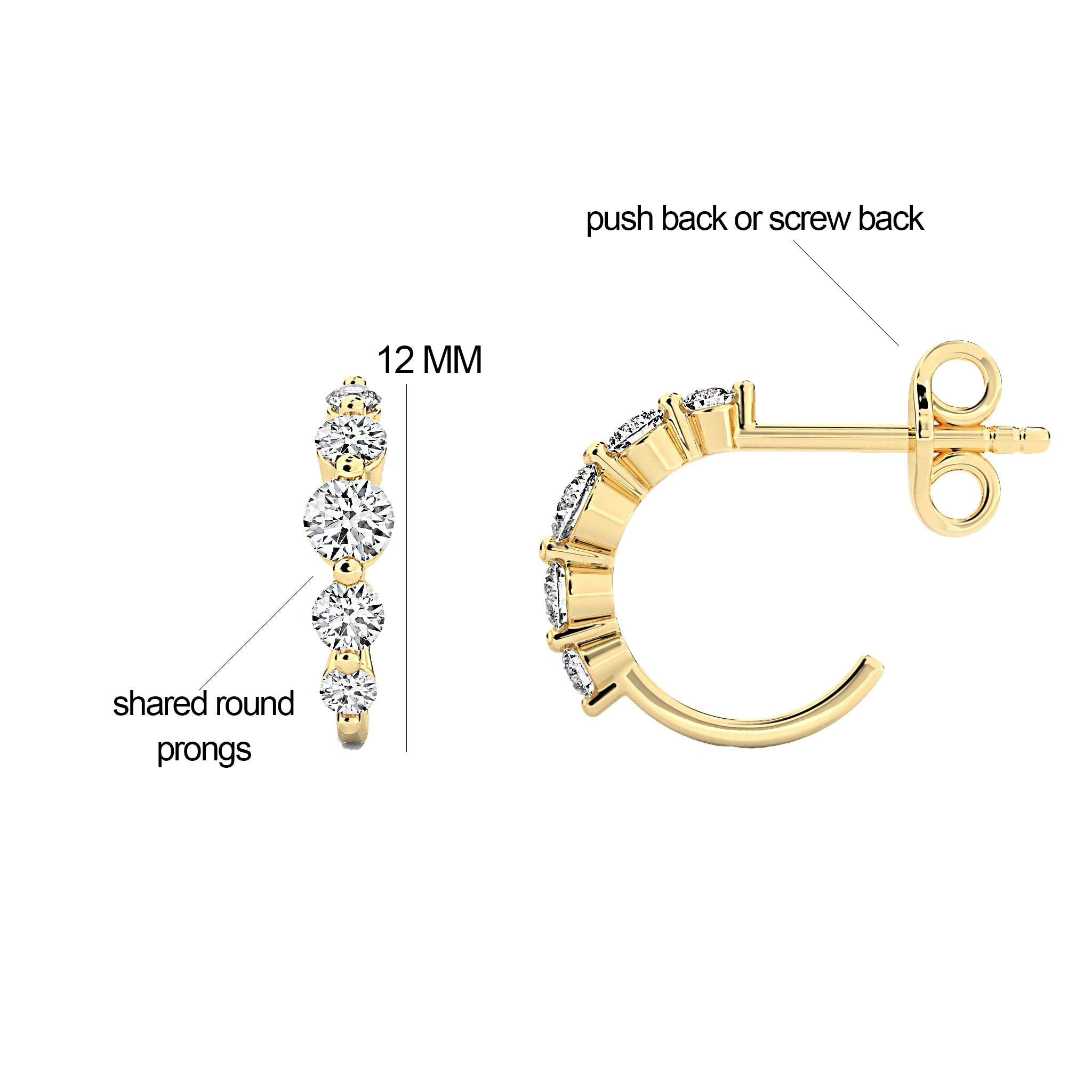 Floating Diamond Earrings