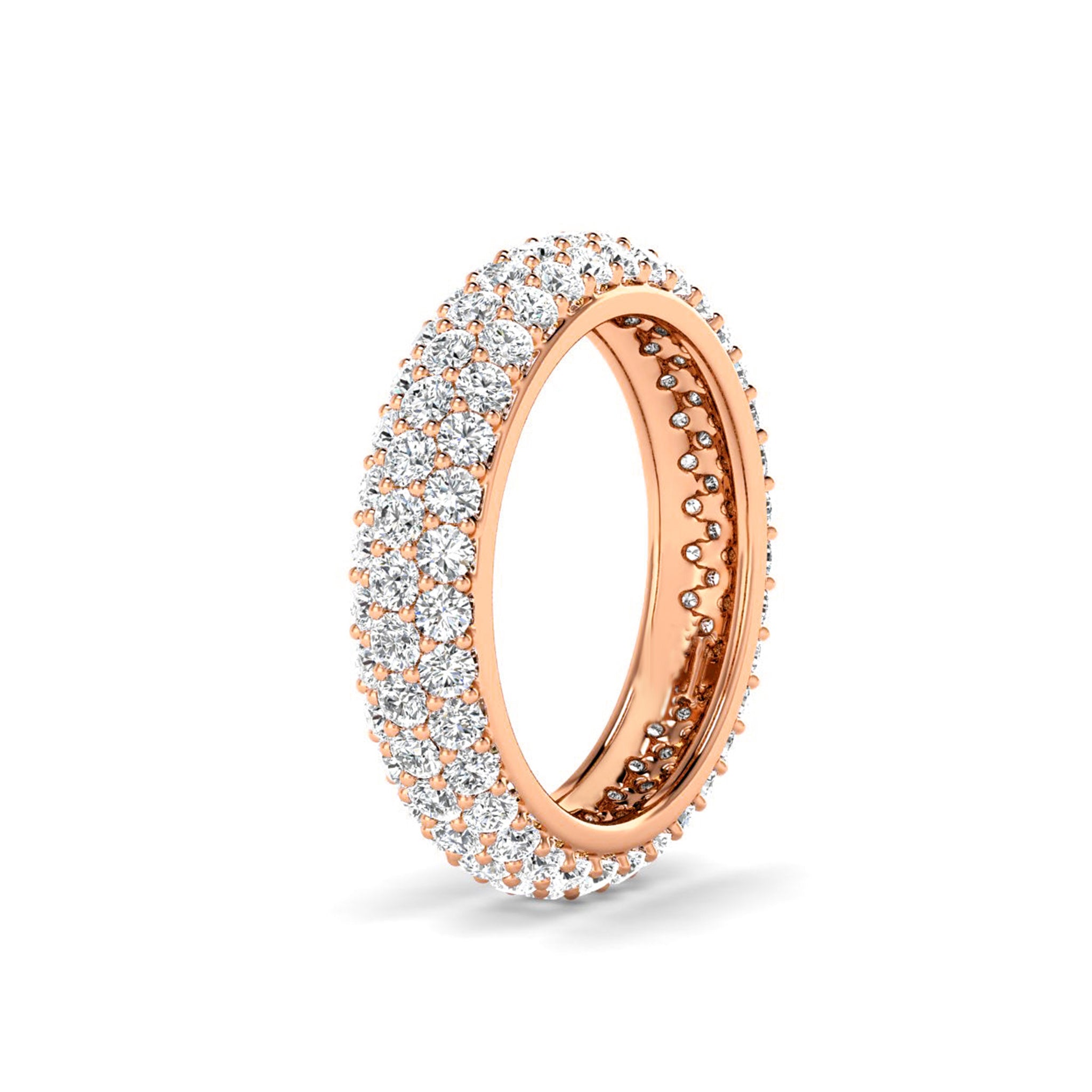 Round Pave Full Eternity Mens Diamond Band