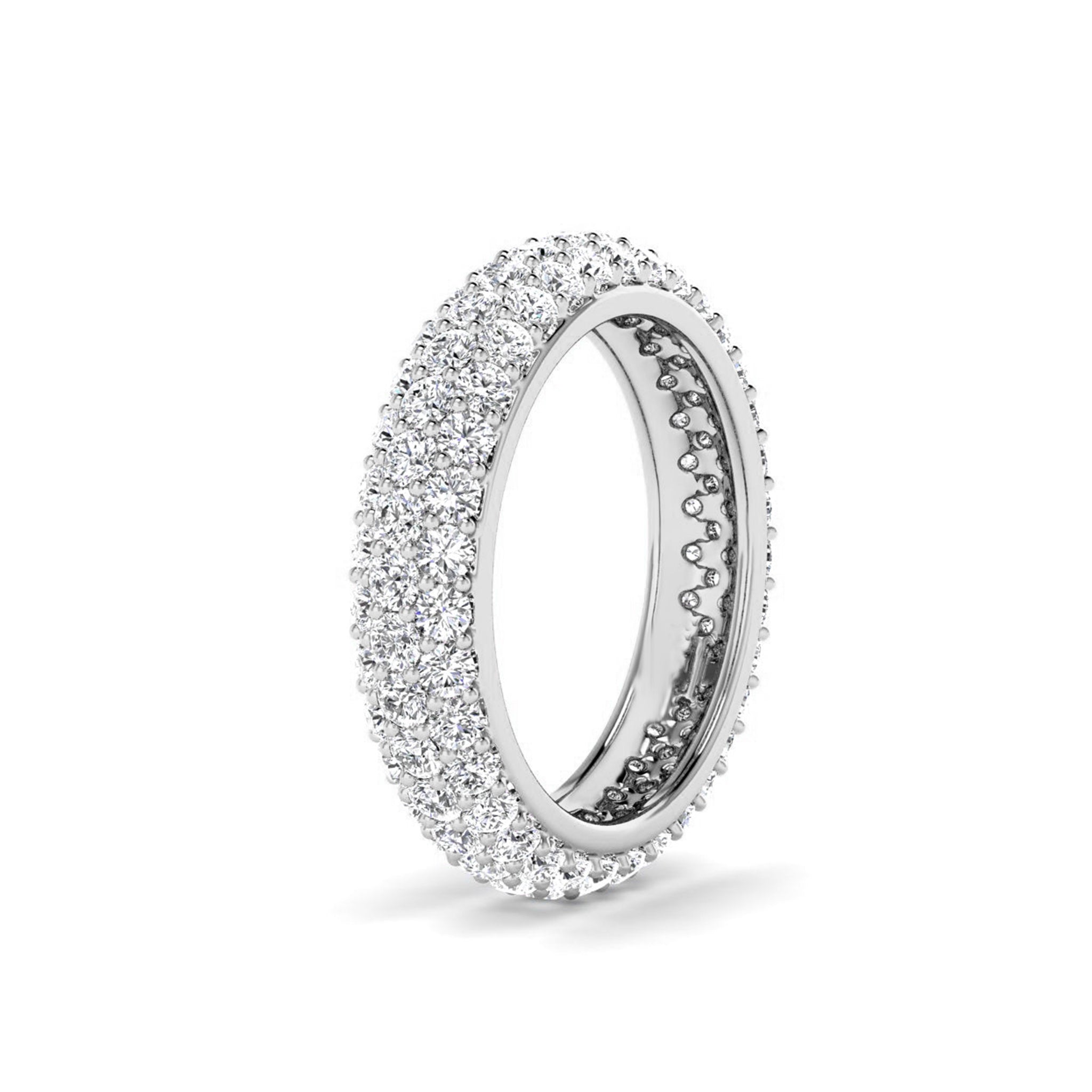 Round Pave Full Eternity Mens Diamond Band