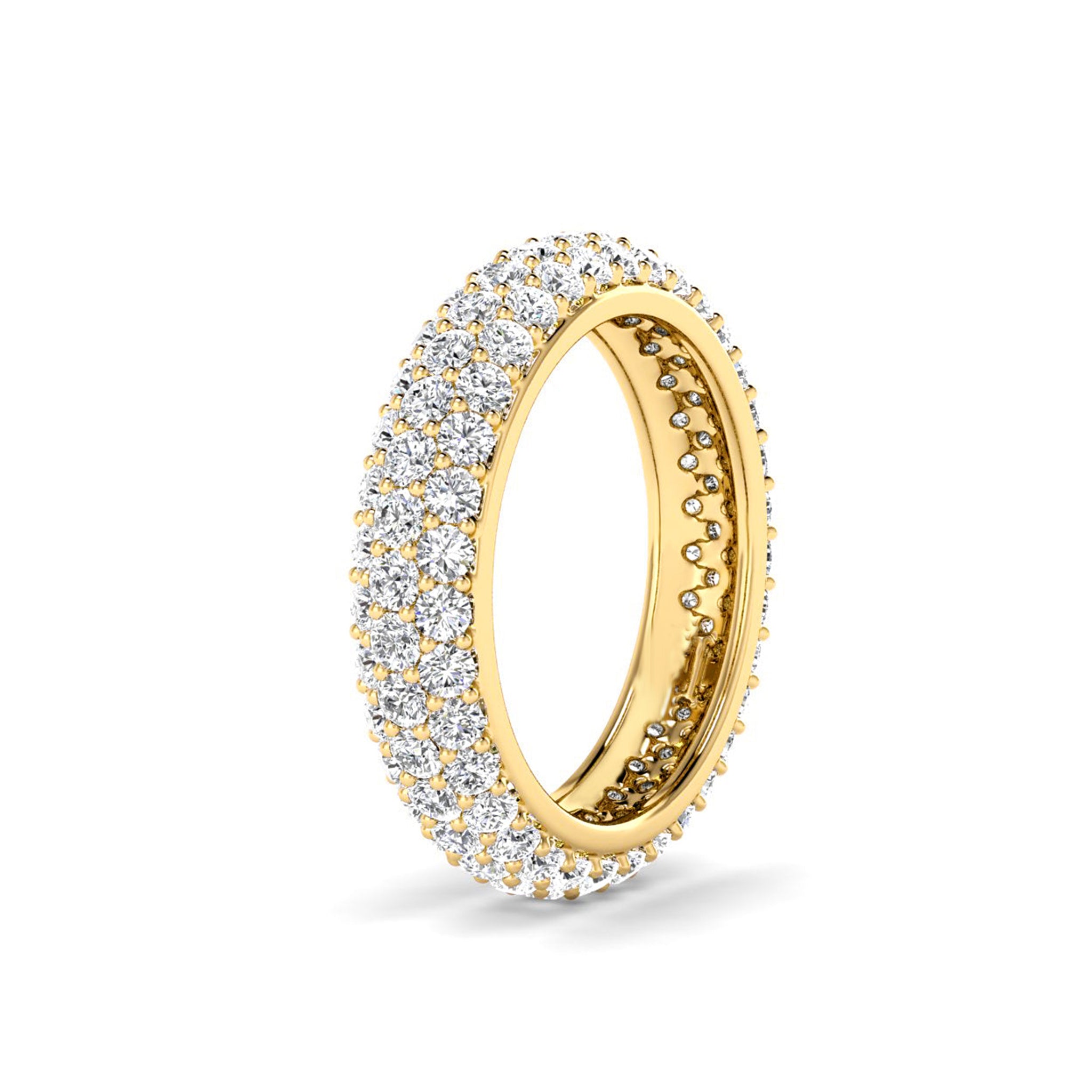 Round Pave Full Eternity Mens Diamond Band