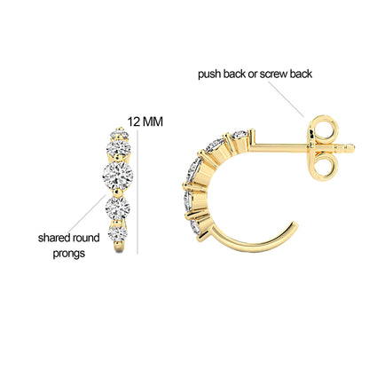 Floating Diamond Earrings