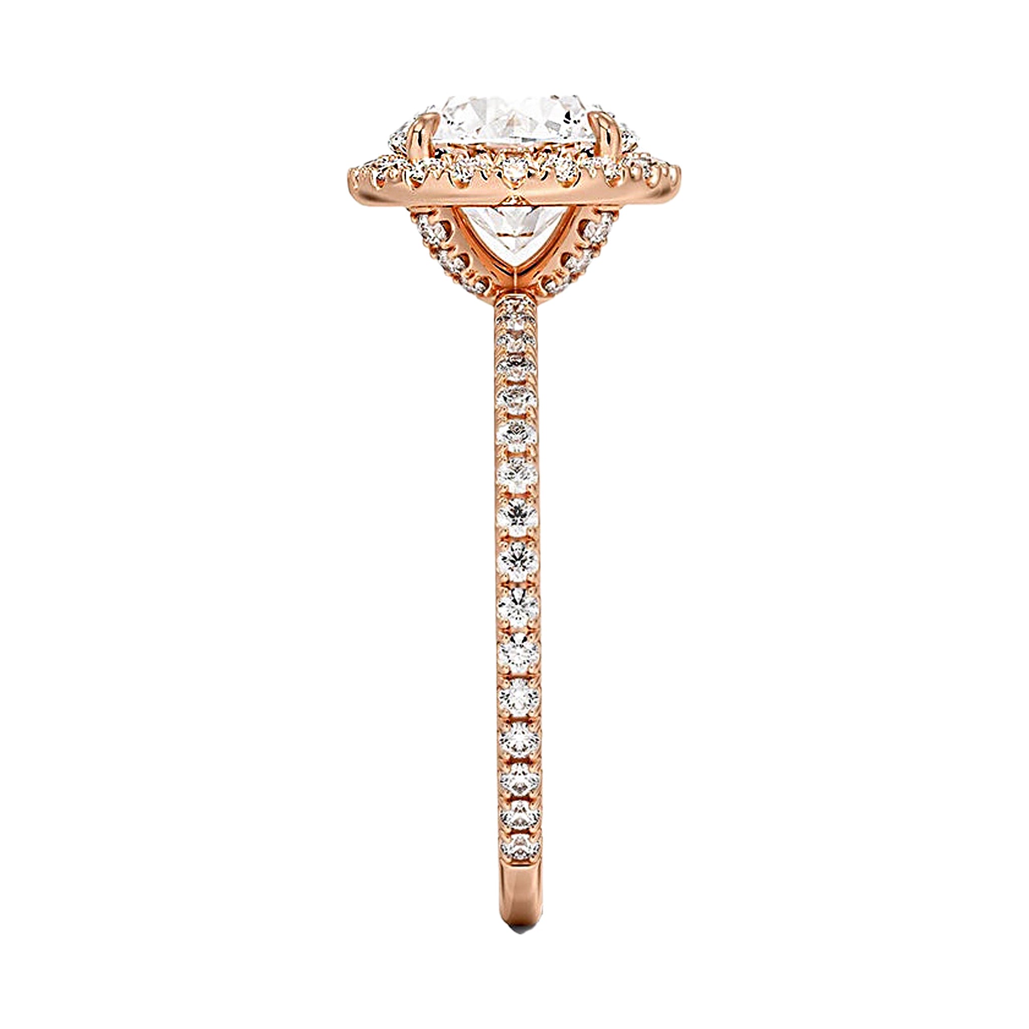 Round Diamond Halo Engagement Ring