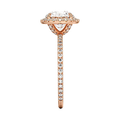 Round Diamond Halo Engagement Ring