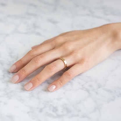 Comfort Fit Mens Womens Matte Finish Cigar Band Ring 3mm