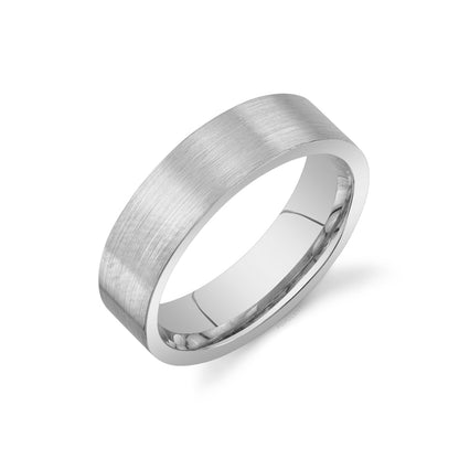 Wide Band Comfort Fit Plain Gold Mens Wedding Band 6 MM