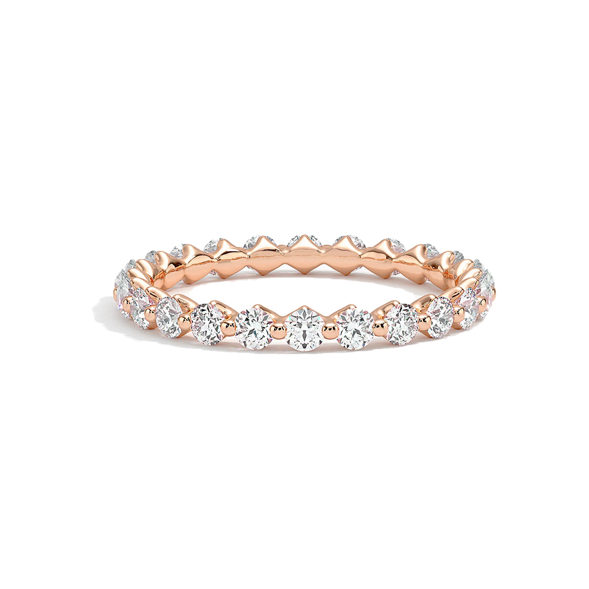 Dainty Round Floating Bubble Wedding Band