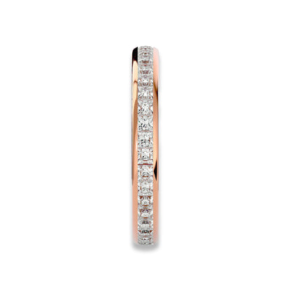 Princess Cut Channel Set Eternity Wedding Ring