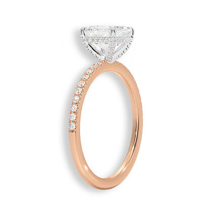 Lab Round Solitaire Diamond Engagement Ring