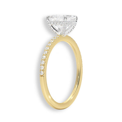 Lab Round Solitaire Diamond Engagement Ring