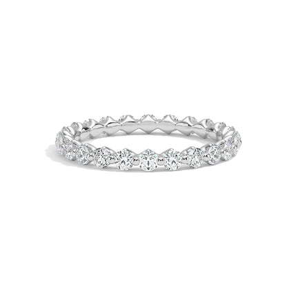 Dainty Round Floating Bubble Wedding Band