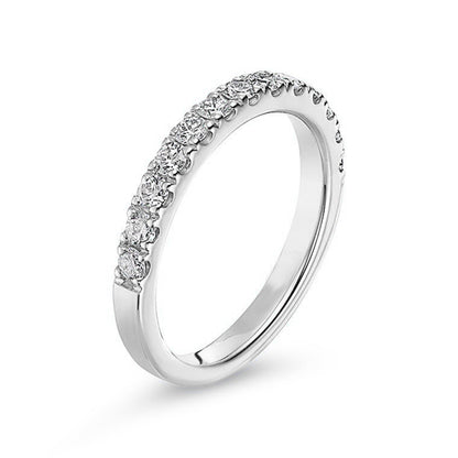 Dainty Round Half Eternity Lab Diamond Band