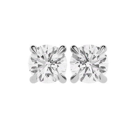 Four Prong Classic Diamond Earrings 6.50 MM