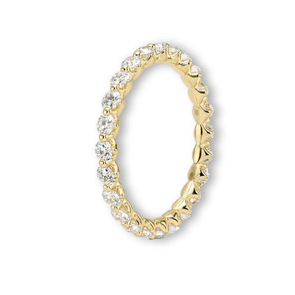 Dainty Round Floating Bubble Wedding Band