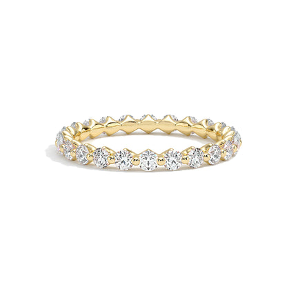 Dainty Round Floating Bubble Wedding Band