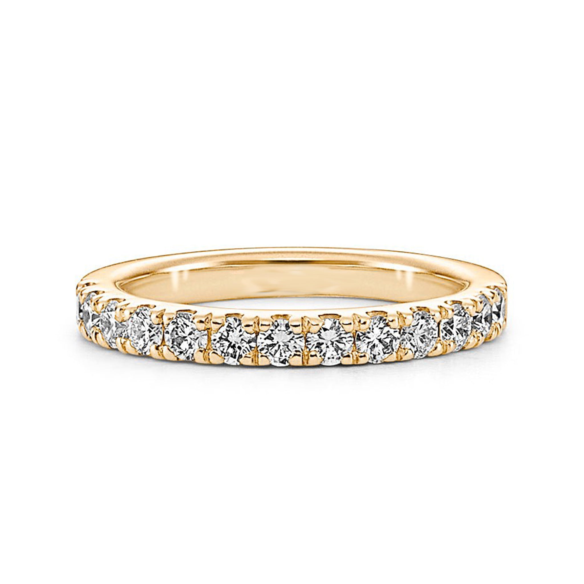 Dainty Round Half Eternity Lab Diamond Band