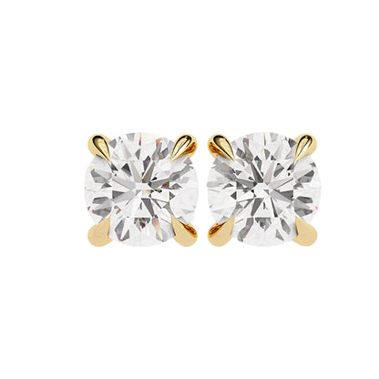 Everyday Wear Four Prong Diamond Stud Earrings