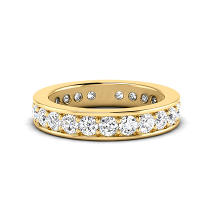 Channel Set Round Mens Diamond Wedding Band