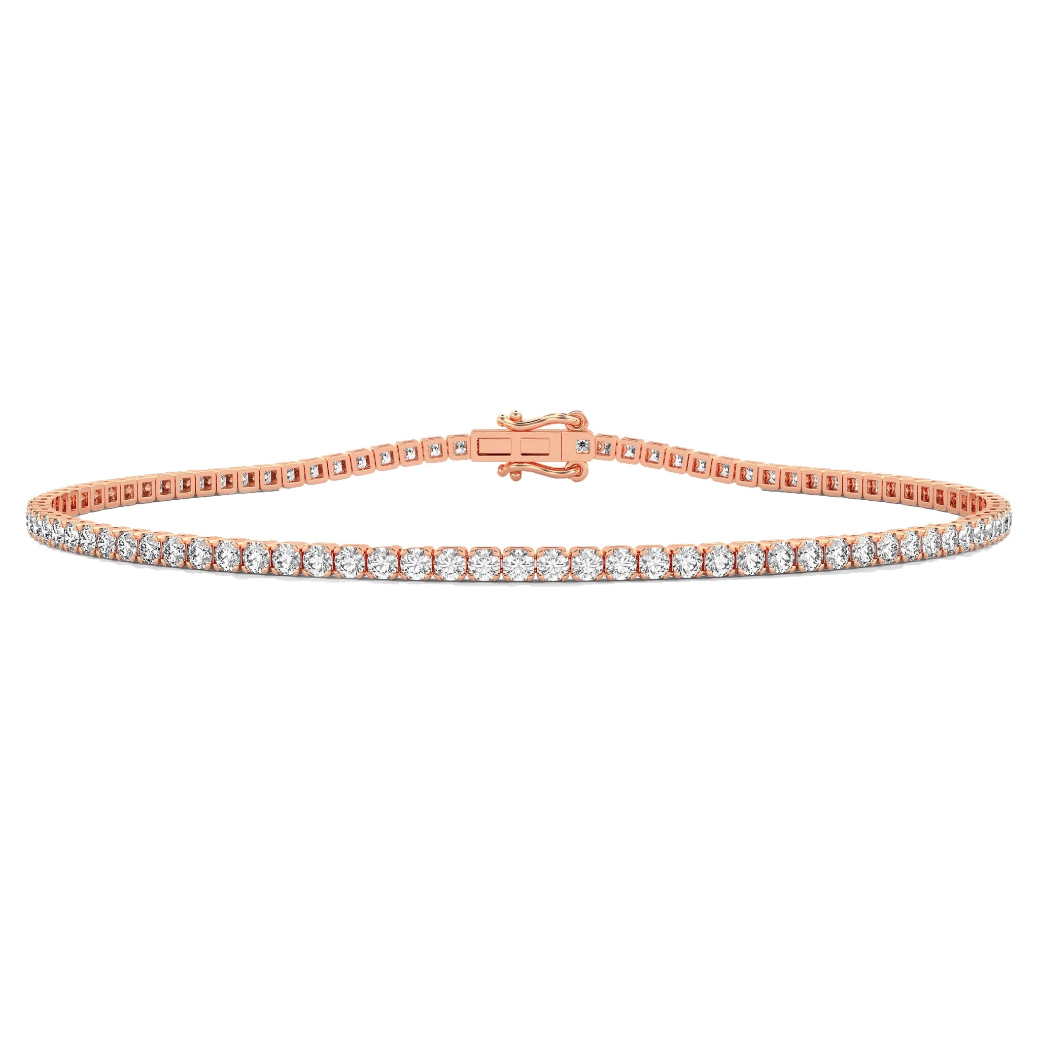 Dainty Thin Minimalist Diamond Tennis Bracelet