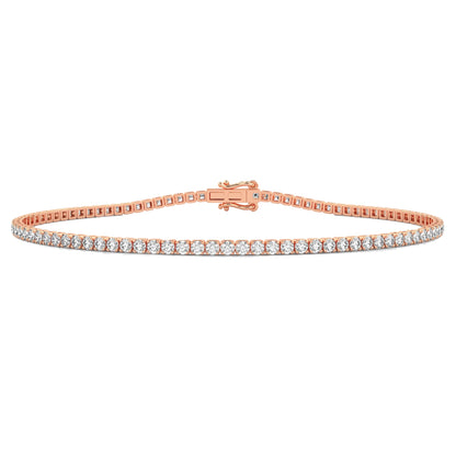 Dainty Thin Minimalist Diamond Tennis Bracelet