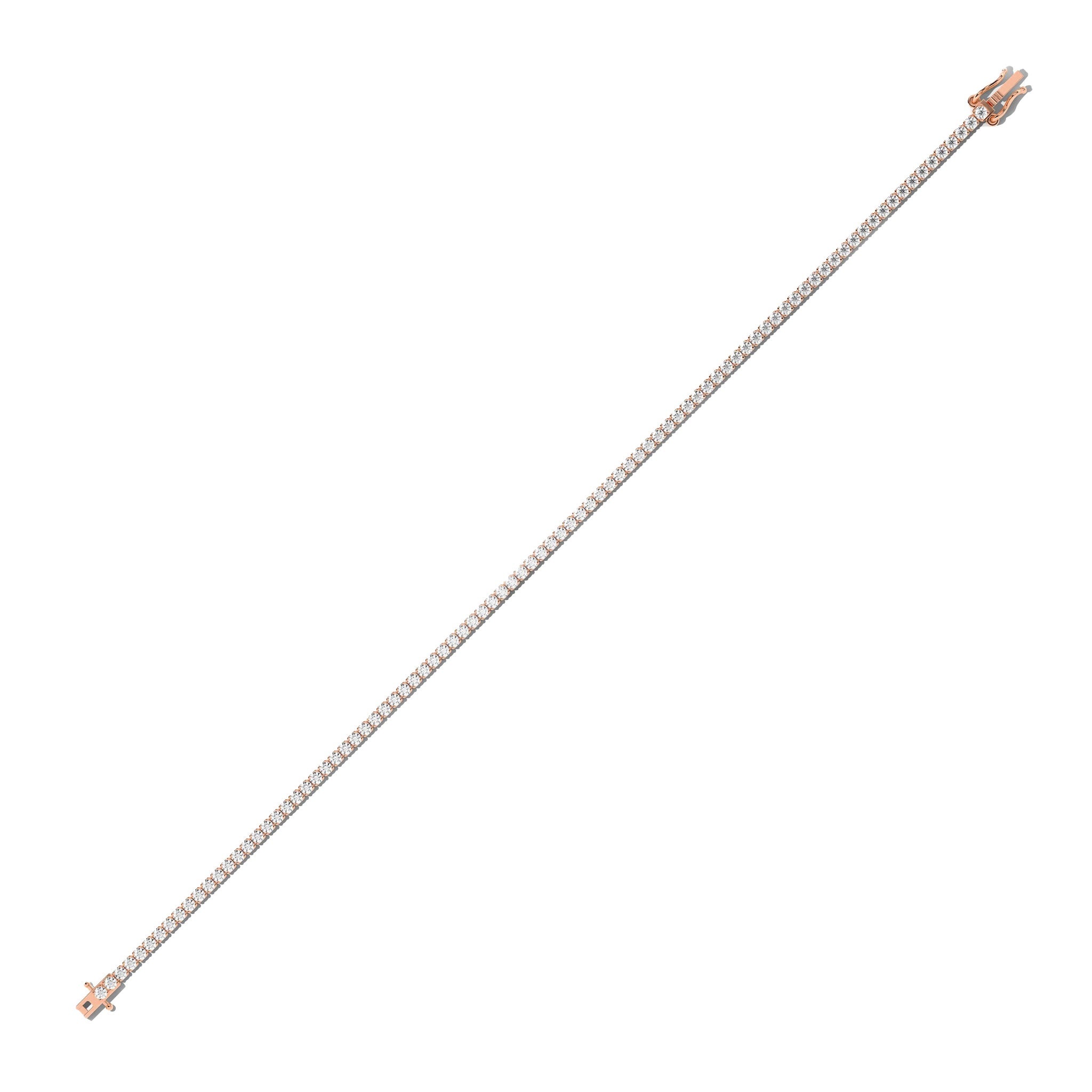 Dainty Thin Minimalist Diamond Tennis Bracelet