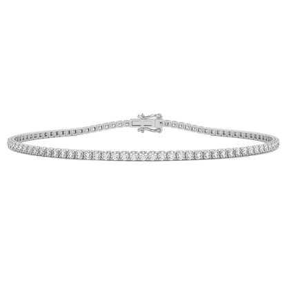 Dainty Thin Minimalist Diamond Tennis Bracelet