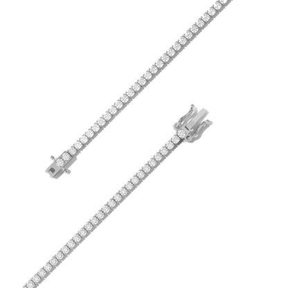 Dainty Thin Minimalist Diamond Tennis Bracelet