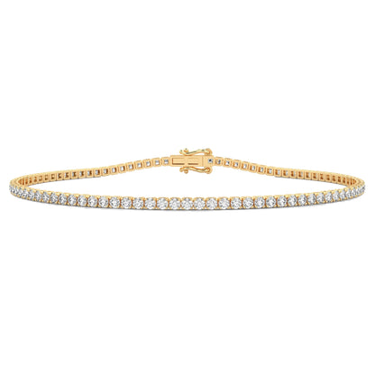 Dainty Thin Minimalist Diamond Tennis Bracelet