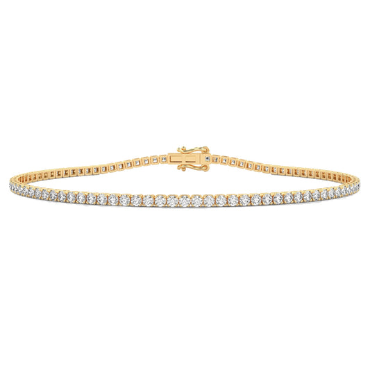 Dainty Thin Minimalist Diamond Tennis Bracelet