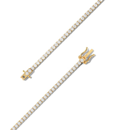 Dainty Thin Minimalist Diamond Tennis Bracelet