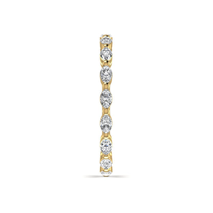 Marquise Stackable Full Eternity Diamond Wedding Ring