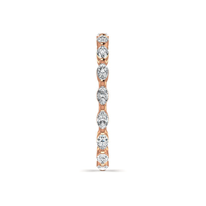 Marquise Stackable Full Eternity Diamond Wedding Ring