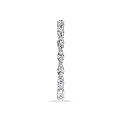 Marquise Stackable Full Eternity Diamond Wedding Ring