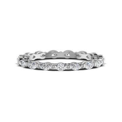 Marquise Stackable Full Eternity Diamond Wedding Ring