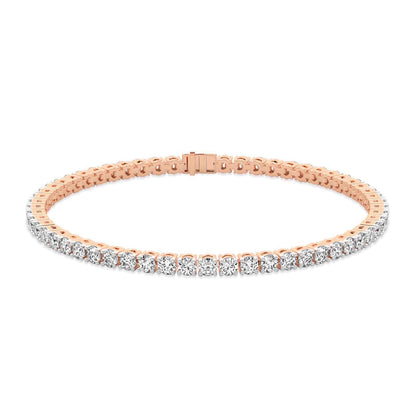 Four Prong Set Men Women Moissanite Tennis Bracelet 3.50 MM
