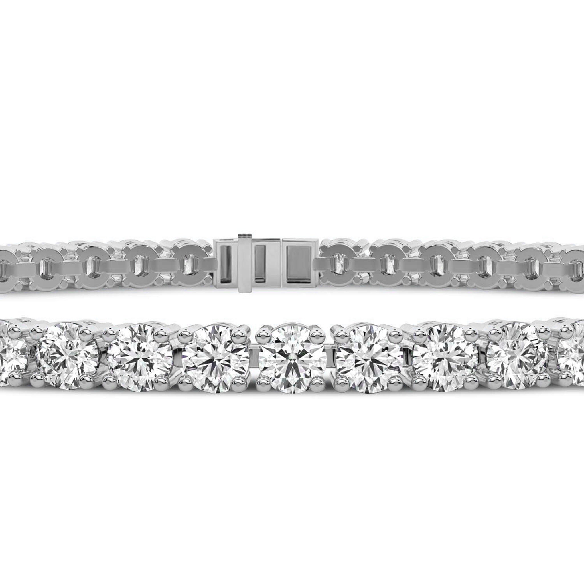 Four Prong Set Men Women Moissanite Tennis Bracelet 3.50 MM