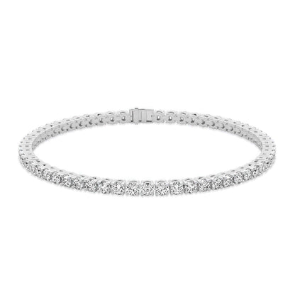 Four Prong Set Men Women Moissanite Tennis Bracelet 3.50 MM