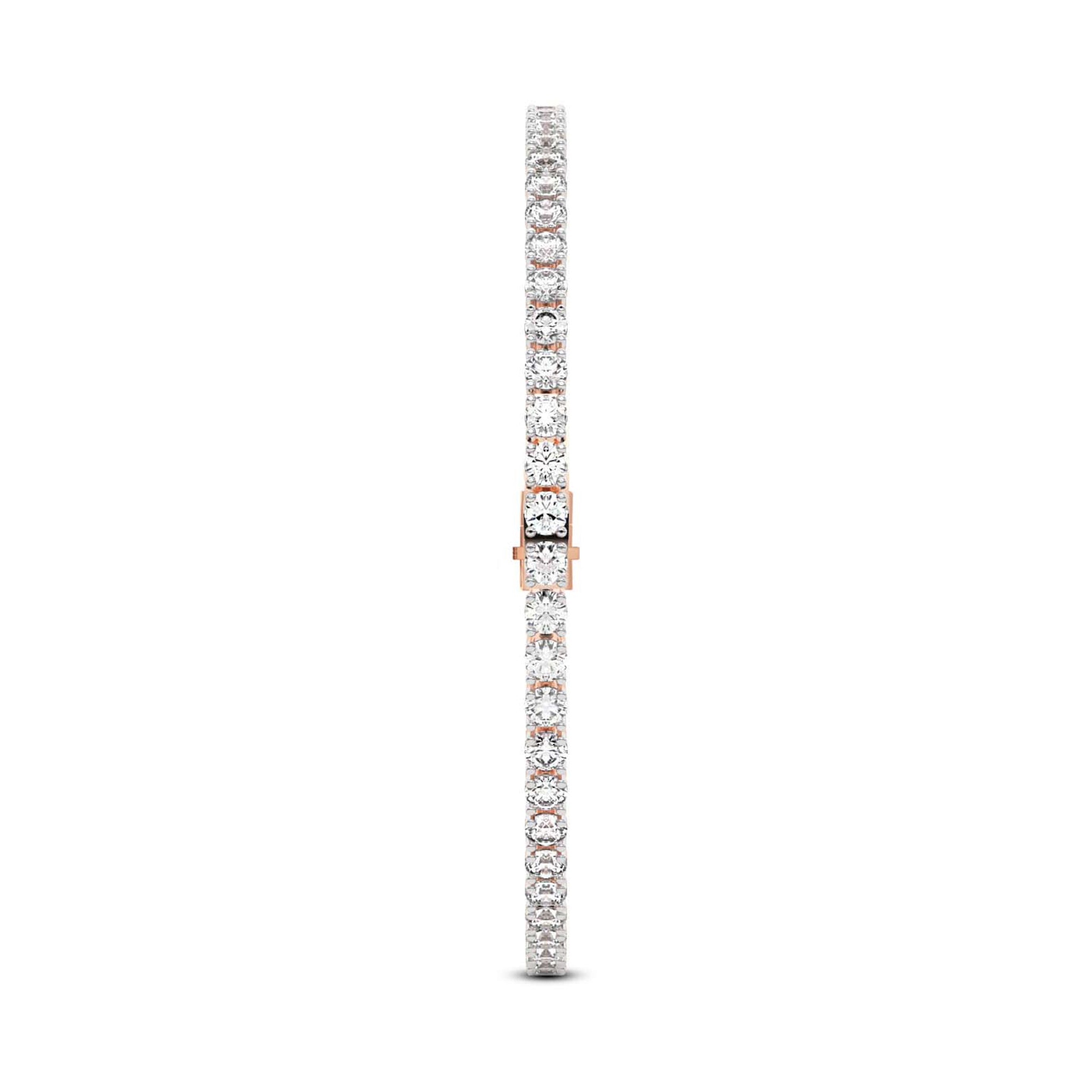 Four Prong Set Men Women Moissanite Tennis Bracelet 3.50 MM