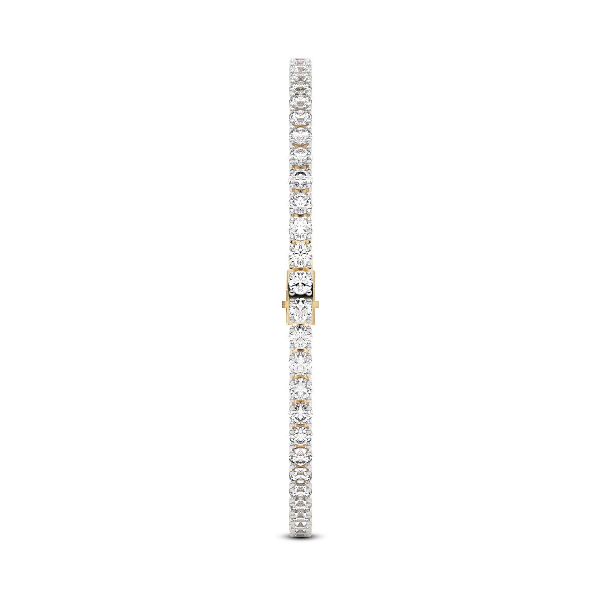 Four Prong Set Men Women Moissanite Tennis Bracelet 3.50 MM