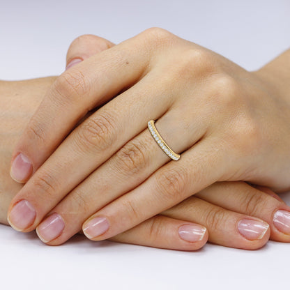Round Moissanite Eternity Band 1.5 MM
