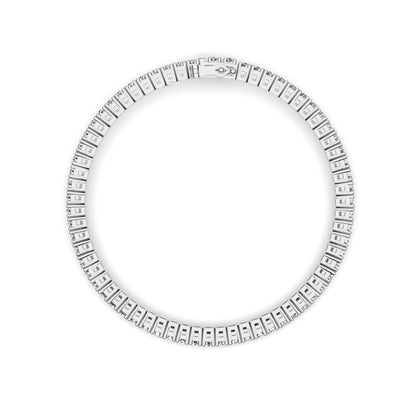 Four Prong Round Moissanite Tennis Bracelet 3 MM