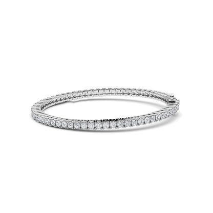 Four Prong Round Moissanite Tennis Bracelet 3 MM