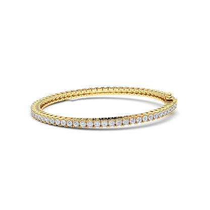 Four Prong Round Moissanite Tennis Bracelet 3 MM