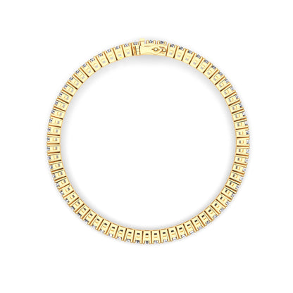Four Prong Round Moissanite Tennis Bracelet 3 MM