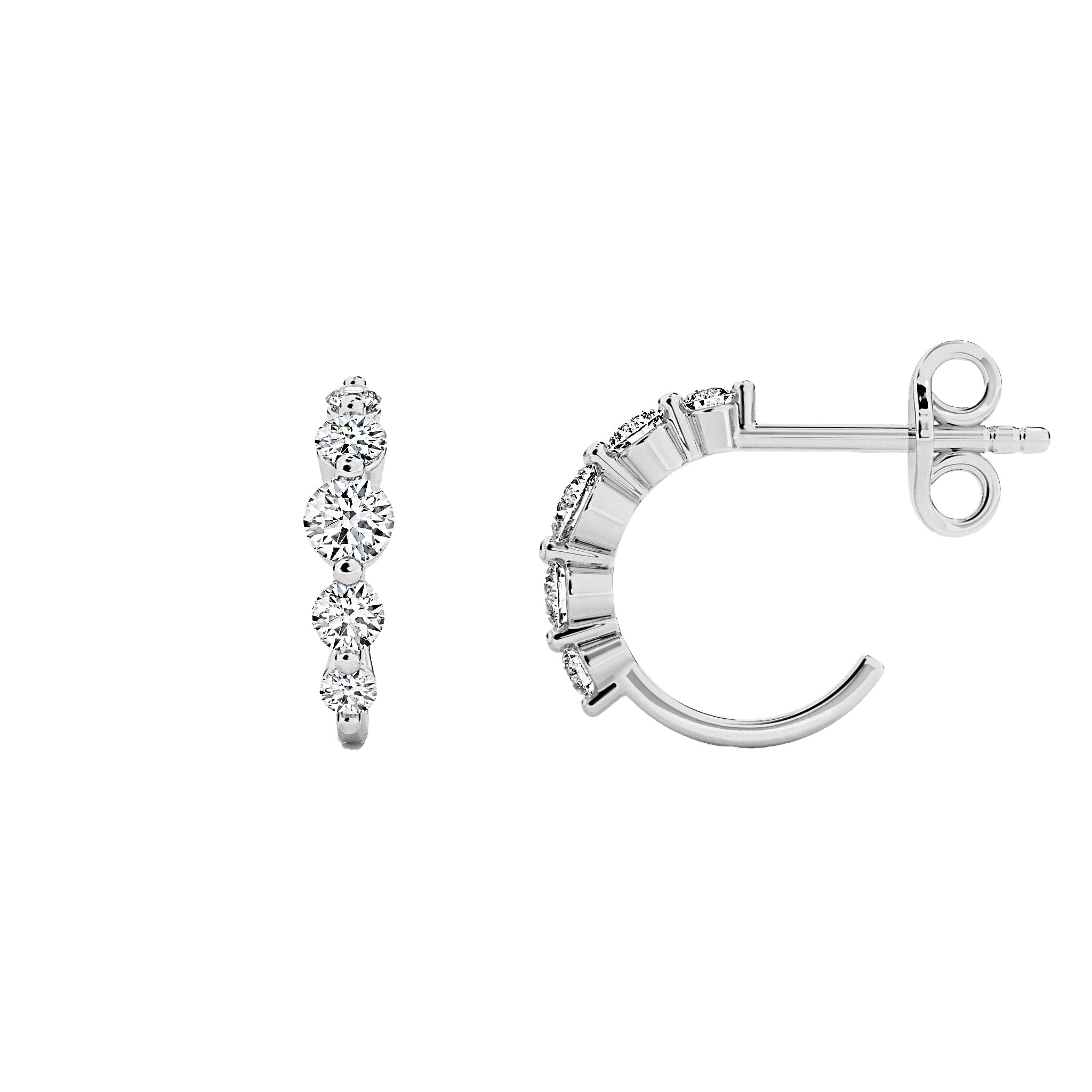 Floating Diamond Earrings