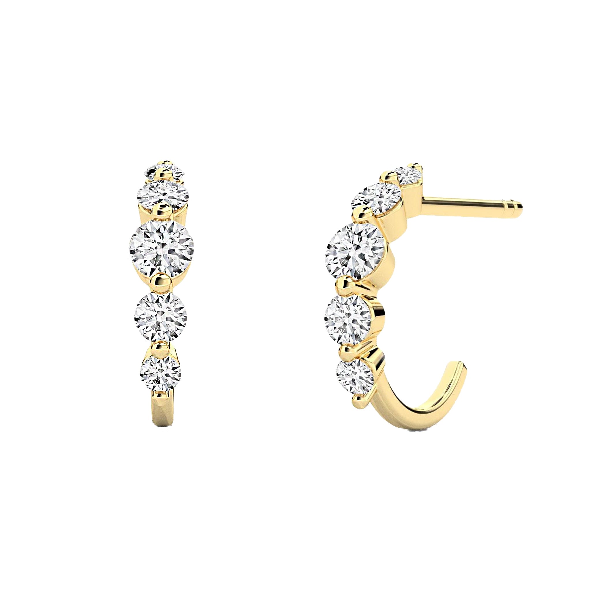 Floating Diamond Earrings