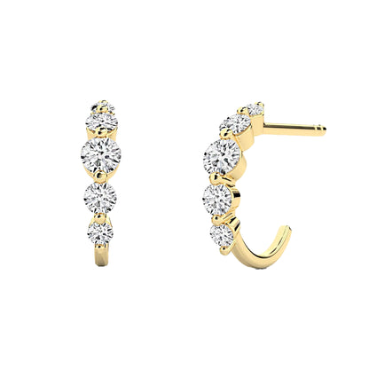 Floating Diamond Earrings