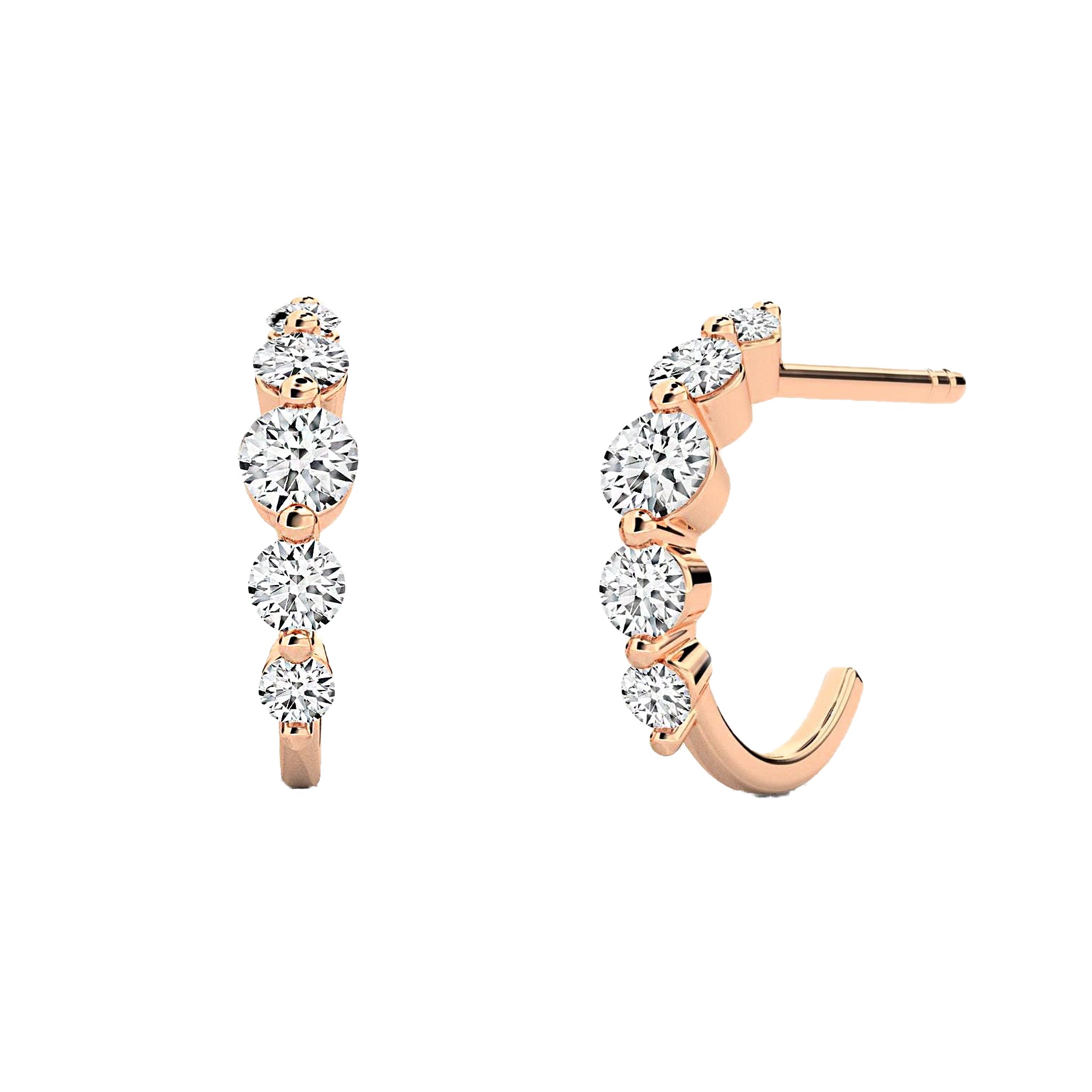 Floating Diamond Earrings