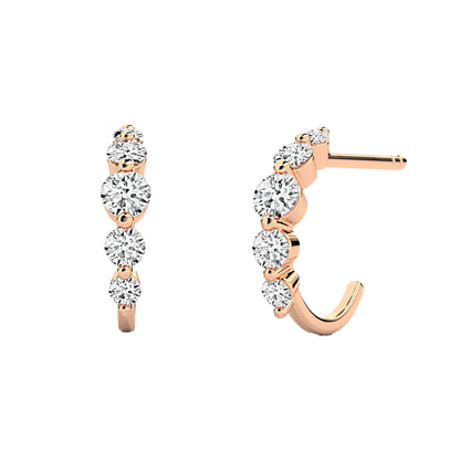 Floating Diamond Earrings