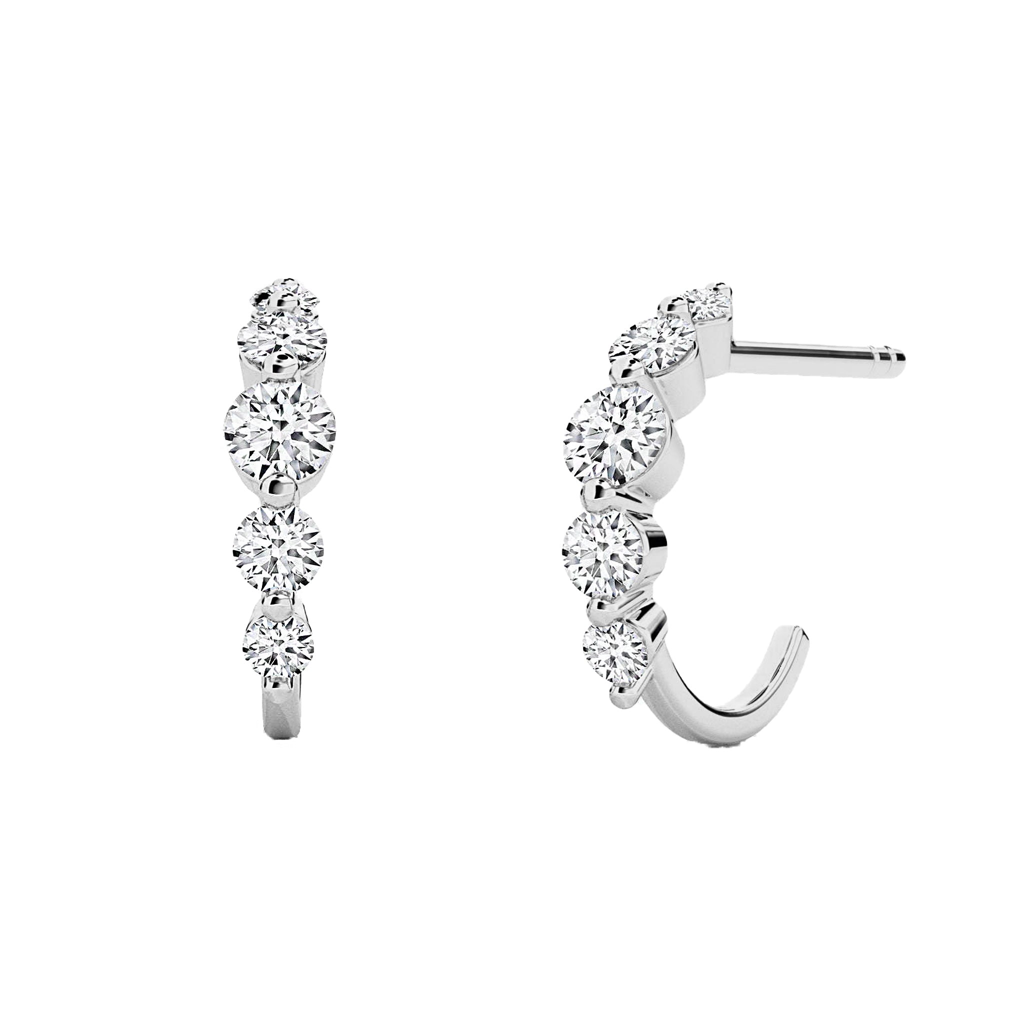 Floating Diamond Earrings
