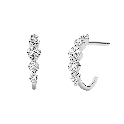 Floating Diamond Earrings